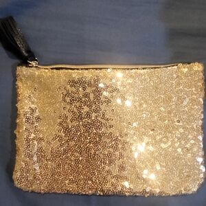 Gold sequined Ipsy bag (bag only)